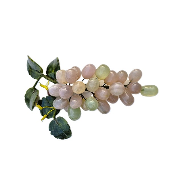 "Grapes / Stone Decorative Grape Age: Approx. 1970s Material: Semi-precious stones Dimensions: Length 27 cm Width 15 cm...
