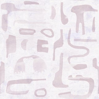 Canvas Wallpaper by Susan Hable in Mauve For Sale