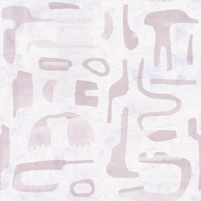Canvas Wallpaper by Susan Hable in Mauve For Sale
