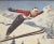 This is a vintage 1961 ski sport print that originally appeared as a French periodical cover. Magazine cover art is highly...