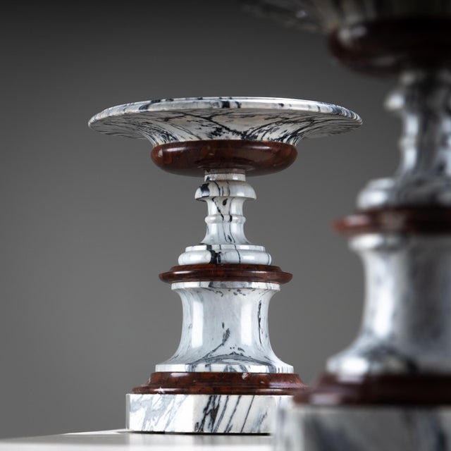19th Century Pair of Marble Tazzas, Italy For Sale In New York - Image 6 of 18