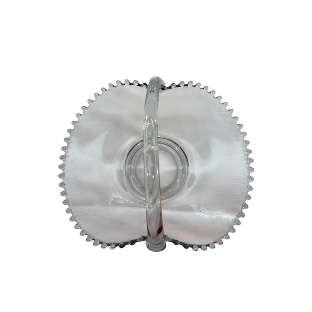Mid 20th Century Imperial Glass Candlewick Basket For Sale - Image 14 of 15