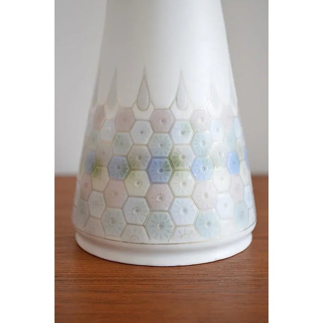 White Art Nouveau Marble Porcelain Vase by Galluba & Hofmann Ilmenau For Sale - Image 8 of 11