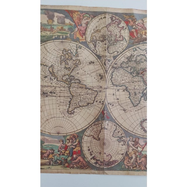 Nova Totius Terrarum Orbis Tabula Chart, Amsterdam, 17th Century For Sale - Image 5 of 10
