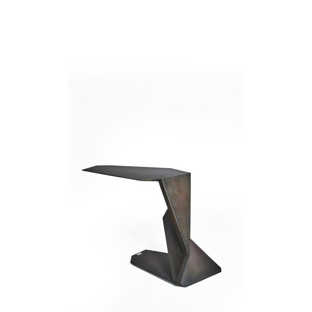 Not Yet Made - Made To Order Samotrax Console Table with Anti-Flex Metal Core and Aluminium Plates by Orfeo Studio For Sale - Image 5 of 13