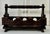 Wood Spanish Revival Solid Wood & Brass Three Wine Bottle Holder For Sale - Image 7 of 12