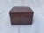 Brass Boat Compass in Varnished Wood Box For Sale - Image 4 of 9