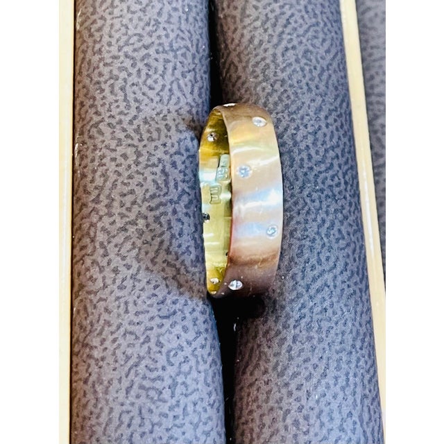 12 Flush Set Bezel Diamond Eternity Wedding Band in 14 Karat Yellow Gold For Sale - Image 17 of 18