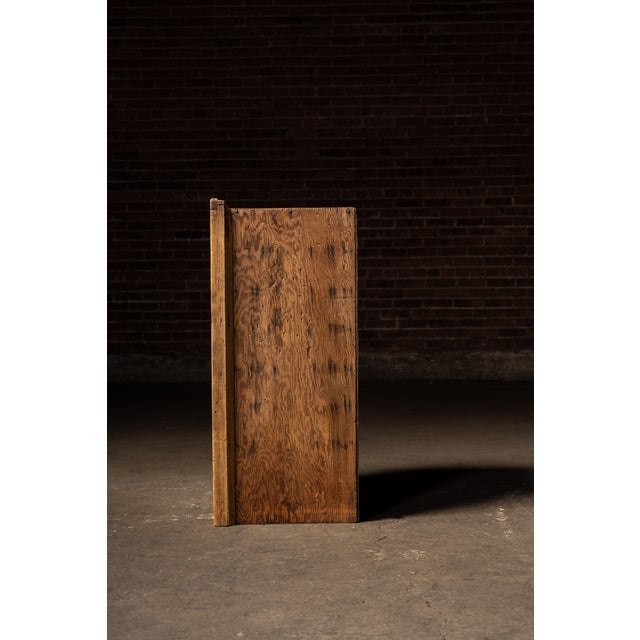 Early 20th Century Early 20th Century Primitive Six-Drawer Rustic Wooden Workshop Cabinet For Sale - Image 5 of 9