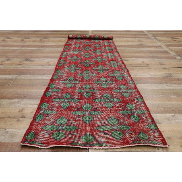 Mid 20th Century Vintage Turkish Sivas Runner - 02'09 x 11'03 For Sale In Dallas - Image 6 of 10
