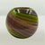 Mid-Century Modern Spherical Murano Art Glass Vase With Swirling Ribbon Accents, 1960s For Sale - Image 4 of 8