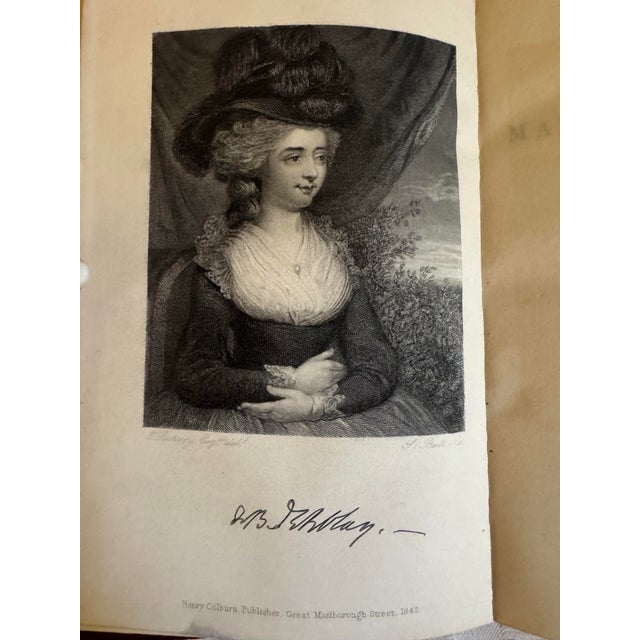 1842-46 First Edition 7-Volume Set Diary and Letters of Madame D’Arblay by Frances “Franny” Burney Engraved Portraits For Sale - Image 12 of 12