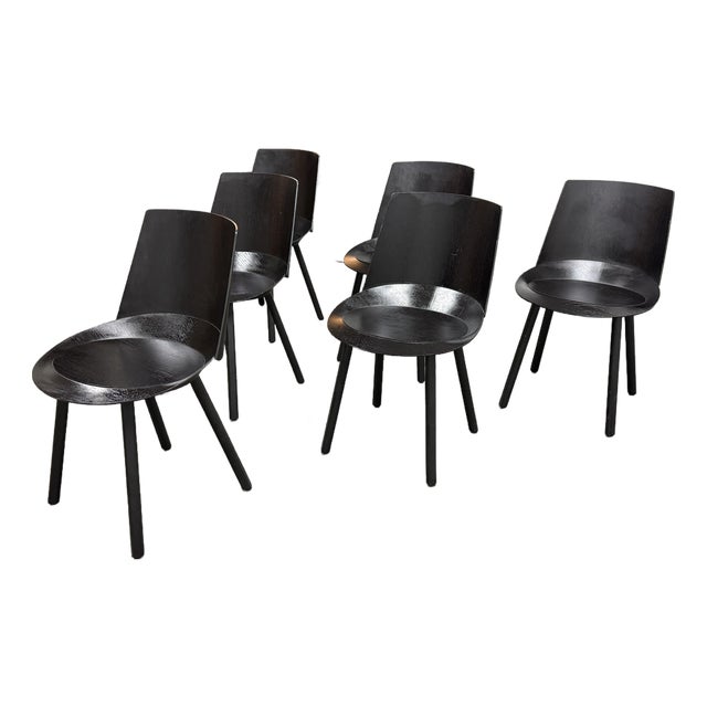 Stefan Diez for E15 Ch04 Houdini Side Chairs, Set of Six For Sale