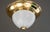 Large Art Deco Ceiling Lamp with Opal Glass Shade, Vienna, 1920s For Sale - Image 6 of 18