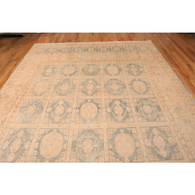 Traditional Nazmiyal Collection Antique East Turkestan Khotan Rug For Sale - Image 3 of 7