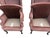 Mid 20th Century Rose Gold Pink Crushed Velvet Wingback Chairs- A Pair For Sale - Image 10 of 18