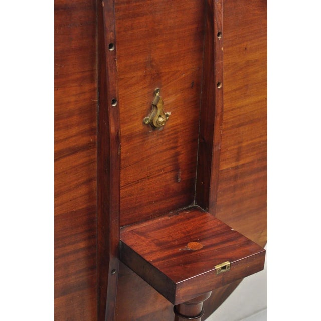 Antique Chippendale Style Round Tilt Top Pinwheel Inlay Ball and Claw Side Table For Sale - Image 11 of 12