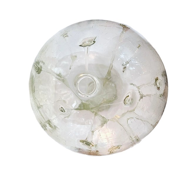 1970s 1970's Hand Blown Abstract Glass Orb Sculpture by Peter Bramhall For Sale - Image 5 of 12