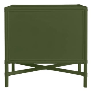 David Francis Furniture for Chairish Verona Two-Drawer Nightstand, Windsor Green For Sale