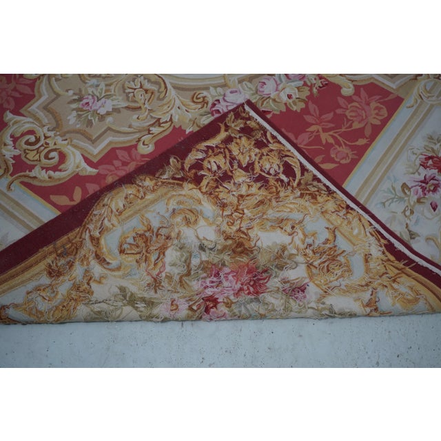 French 8x10 Aubusson Room Size Rug For Sale - Image 11 of 12