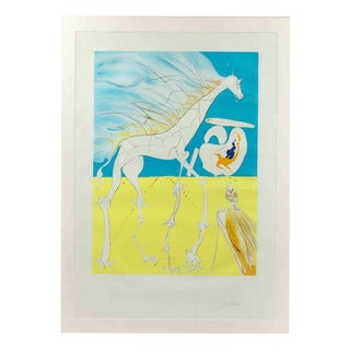 After Salvador Dalí, The Saturnian Giraffe, 1974, Etching For Sale