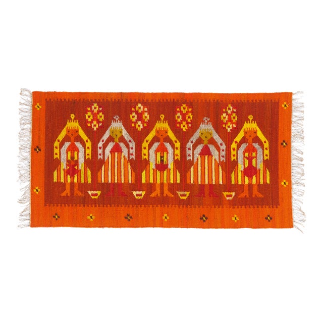 Vintage Yeibichai Pictorial Rug, 02'07 X 04'11 For Sale