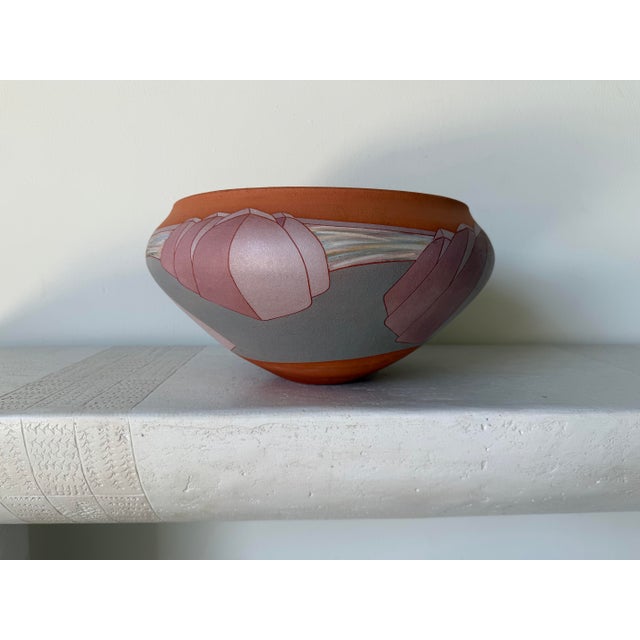 1984 Vintage Studio Pottery Ceramic Bowl, Signed For Sale - Image 12 of 12