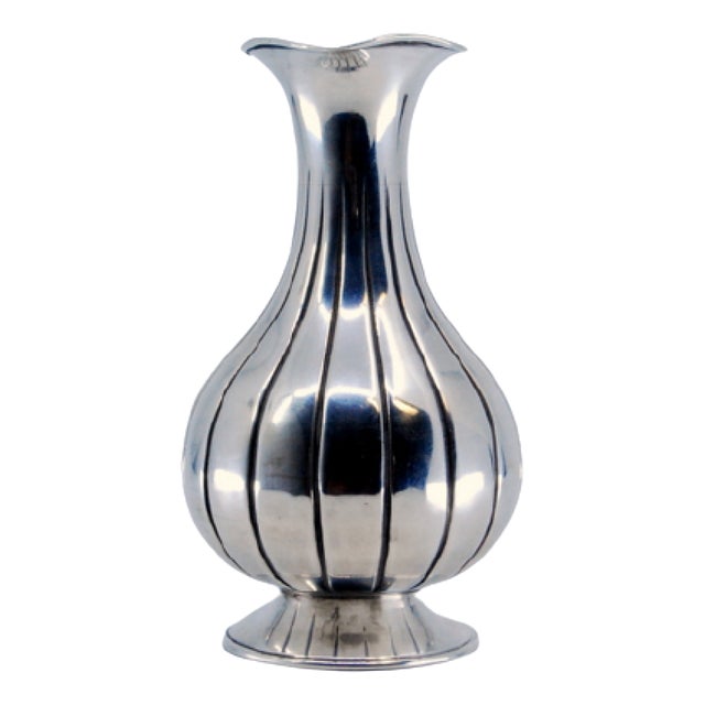 Jar in Gummed Silver For Sale