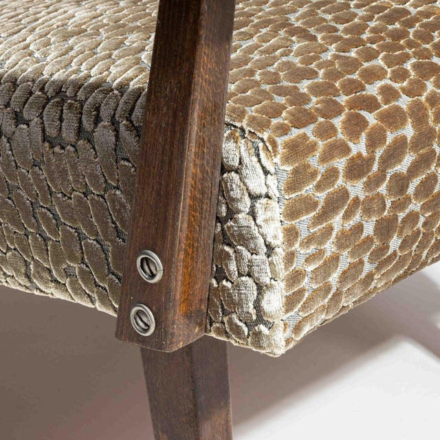 French 19th Century France Brown Wood Armchair For Sale - Image 3 of 10