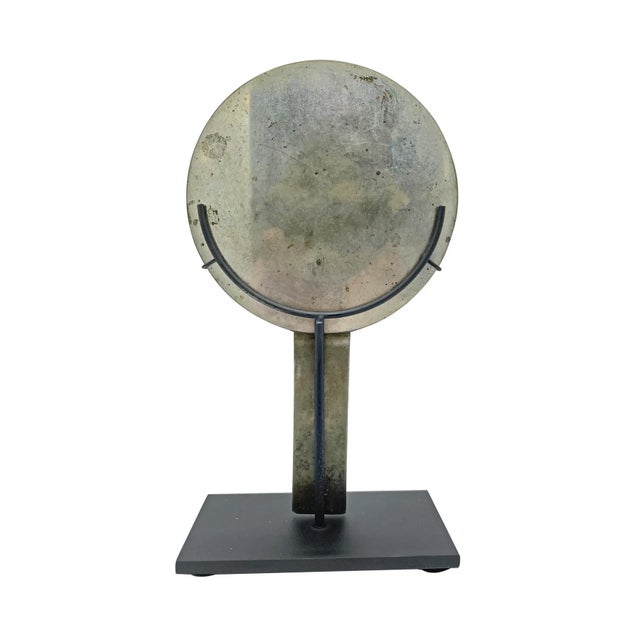 Japanese Geisha Bronze Hand Mirrors- A Set of 4 For Sale - Image 9 of 11