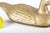 Transitional Vintage Weighted Cast Brass Duck Form Door Stop For Sale - Image 3 of 7
