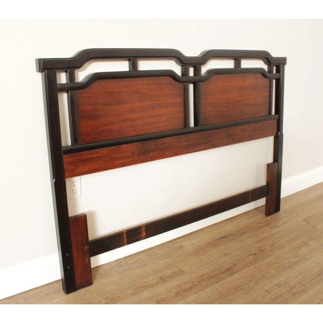 Thomasville Asian Inspired Queen Size Headboard For Sale - Image 12 of 12