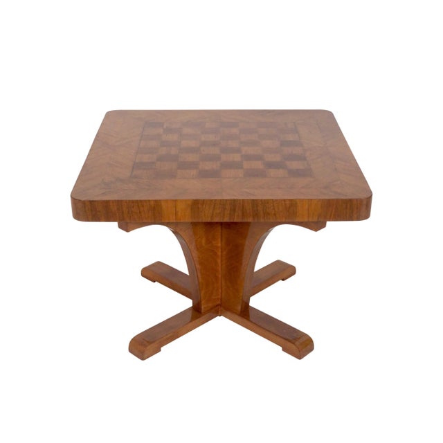 Vintage Marquetry Game Table, 1920s For Sale - Image 10 of 10