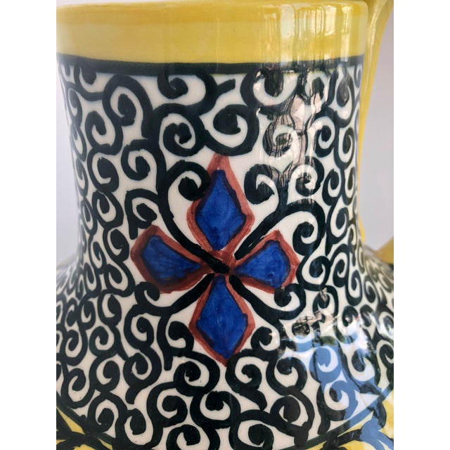 Vintage Boho Glazed Ceramic Candle Holder -- Spain For Sale - Image 12 of 13