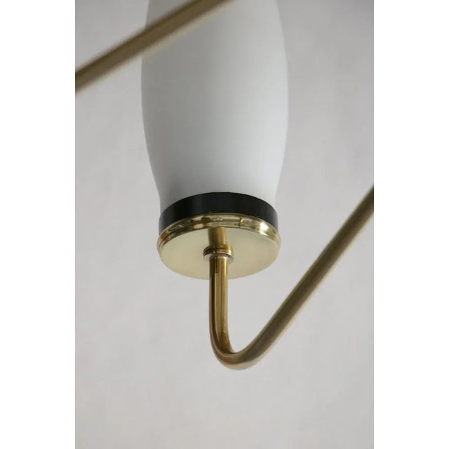 Italian Mid-Century Modern Ten Light Chandelier Attributed to Stilnovo, 1950s For Sale - Image 11 of 18