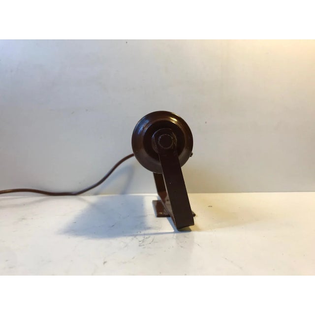 Brown Danish Tubular Wall Sconce from Lyfa, 1930s For Sale - Image 6 of 12