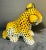 Vintage Italian Figural Hand Painted Baby Leopard Terra Cotta Sculpture For Sale In Philadelphia - Image 6 of 7