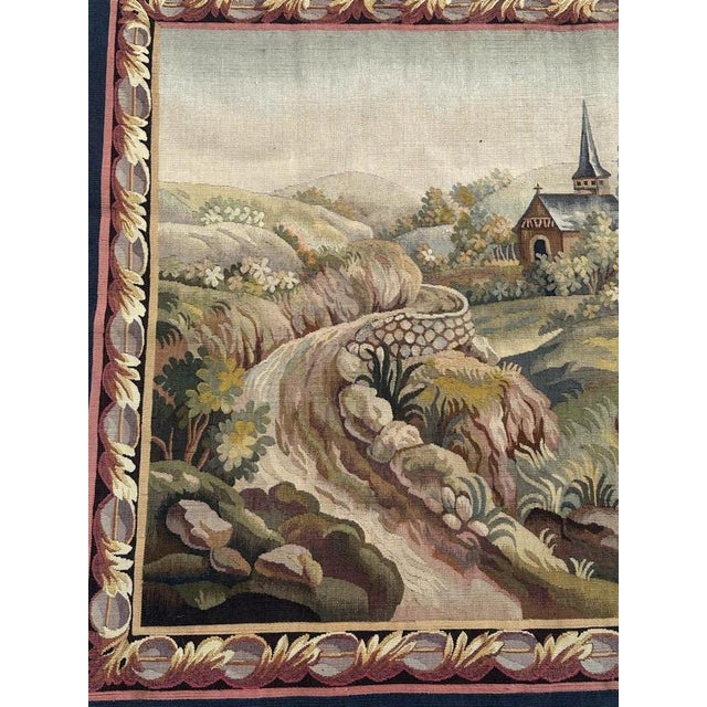 Mid-Century Modern French Handwoven Aubusson Tapestry, 1920s For Sale - Image 4 of 18