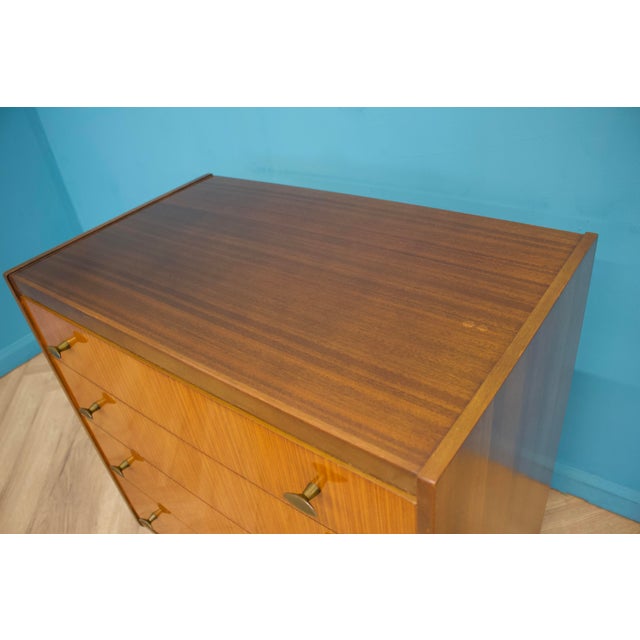 1960s Mid-Century Teak & Walnut Chest of Drawers from Wrighton, 1970s For Sale - Image 5 of 9