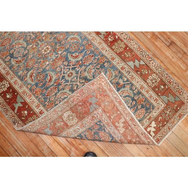 Antique Persian Bidjar Runner - 3'3" x 13' For Sale - Image 4 of 9
