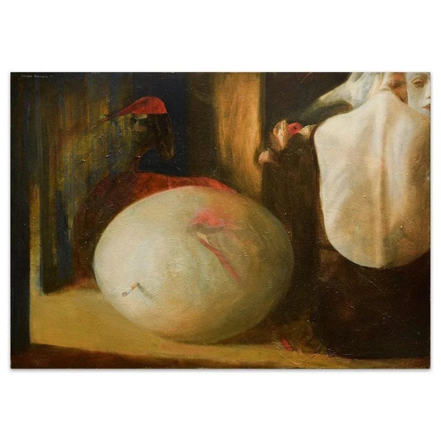 Contemporary The Egg - Original Oil on Canvas by Anastasia Kurakina - 2000s 2000s For Sale - Image 3 of 3