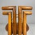 Italian Modern Wood and Brown Leather Chairs by Mobilgirgi, 1970s, Set of 6 For Sale - Image 9 of 18