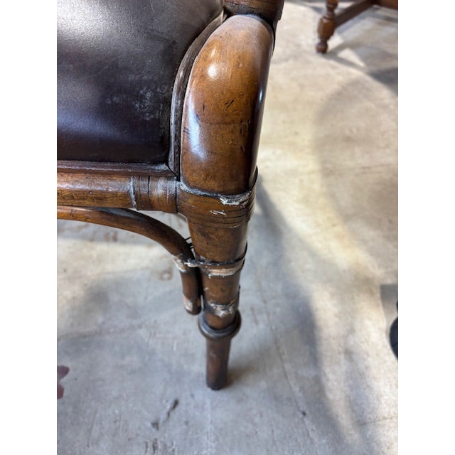 Brown Late 20th Century Drexel Heritage Arm Chair For Sale - Image 8 of 9