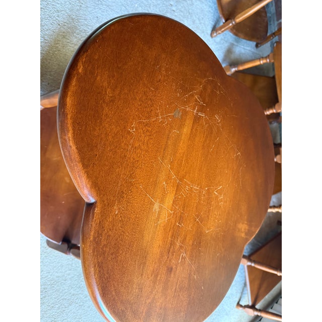 Heywood-Wakefield Attributed Heywood-Wakefield Cloverleaf Lamp Table No. 3842g Birch For Sale - Image 4 of 6