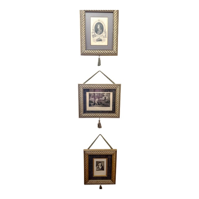 Late 19th Century Triple Gallery Set of King Henry, King James and and the Angel of God Called to Hagar Out of Heaven by E. Brandard - Set of 3 For Sale