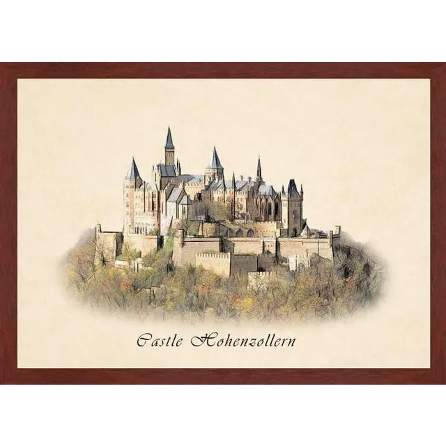 Architectural Castles Set of 7 Framed Prints | Chairish