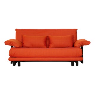 Multy 3-Seater Sofa in Orange Fabric with Armrests from Ligne Roset For Sale