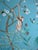 Not Yet Made - Made To Order Hand Painted Teal Tropical Chinoiserie Jungle Monkey Floral Mural 4-Panel Set For Sale - Image 5 of 6