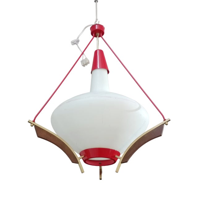 Vintage Scandinavian Hanging Lamp, 1960s For Sale