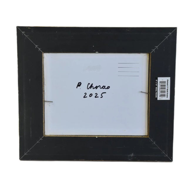 Farmhouse Farm Baby White Lamb Sheep Oil Painting Including the Antiqued Gold Wood Frame For Sale In Los Angeles - Image 6 of 7